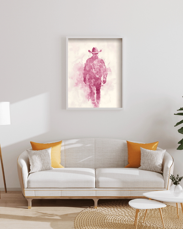 The Pink Cowboy Silhouette